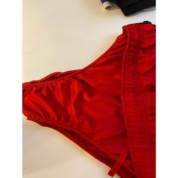 Nike shorts xs extra small lined briefs running red white stripe - Picture 5 of 5